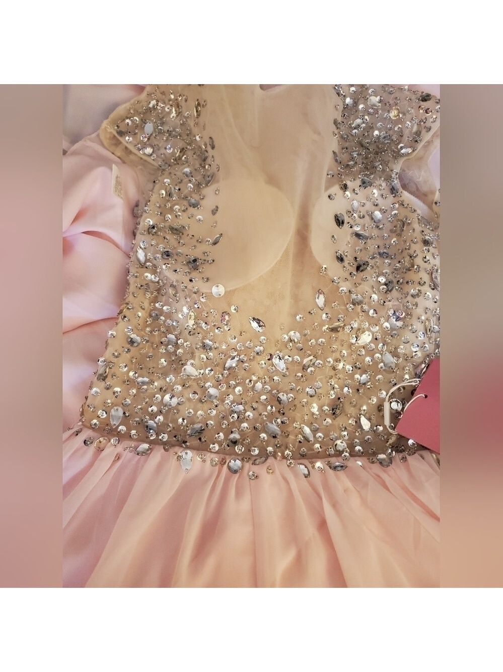Baby Online Pink Beaded Maxi Dress Small - Picture 11 of 17